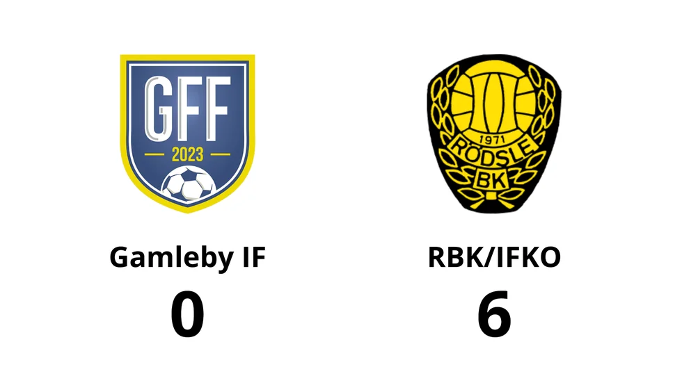 Gamleby IF förlorade mot RBK/IFKO