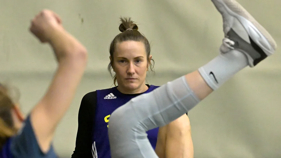 Frida Eldebrink är tillbaka i landslaget till veckans EM-kvalmatcher. Arkivbild.