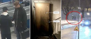 Här köper pojkarna bensindunken – före brandattacken