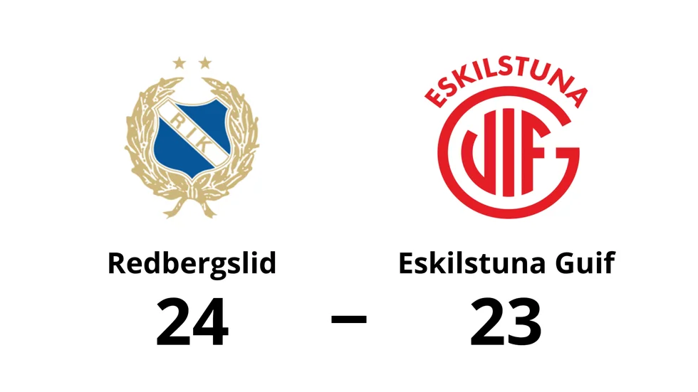 Redbergslids IK vann mot Eskilstuna Guif