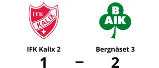 IFK Kalix 2 föll i toppmötet mot Bergnäset 3
