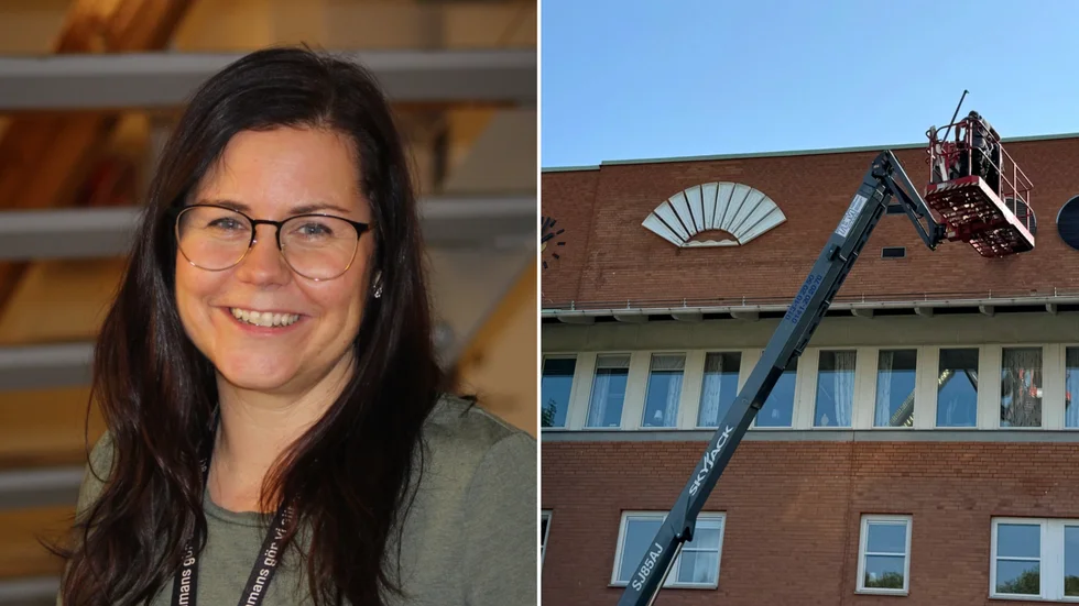 "Den gamla skylten var sliten och den följde inte den grafiska profil som vi har numera", säger Sofia Löf, kommunikationschef på Motala kommun.
