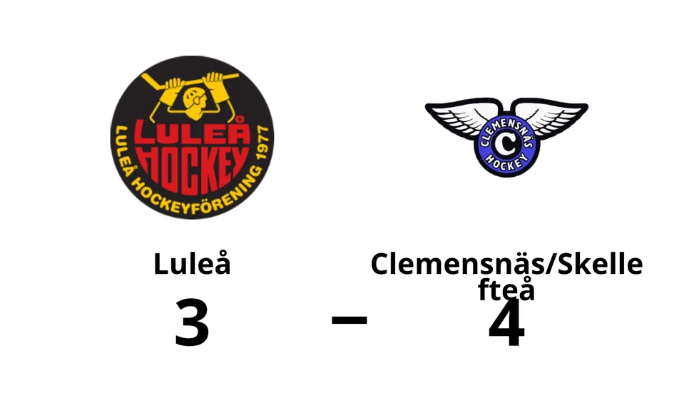Luleå förlorade mot Clemensnäs/Skellefteå