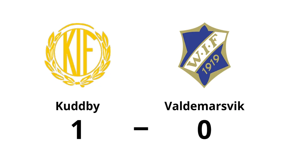 Kuddby IF vann mot Valdemarsviks IF