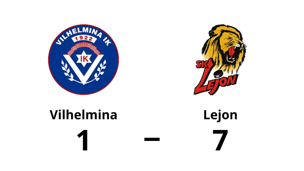 Vilhelmina IK förlorade mot Lejon