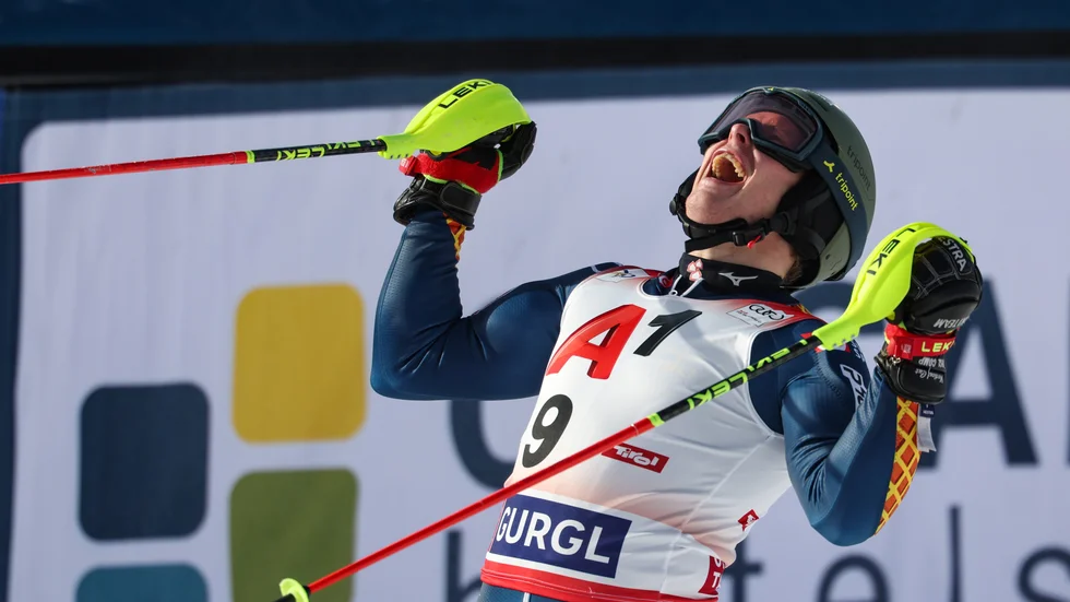 Kristoffer Jakobsen, Storklinten Alpina, tangerade sitt personbästa med en andra plats i Gurgl.