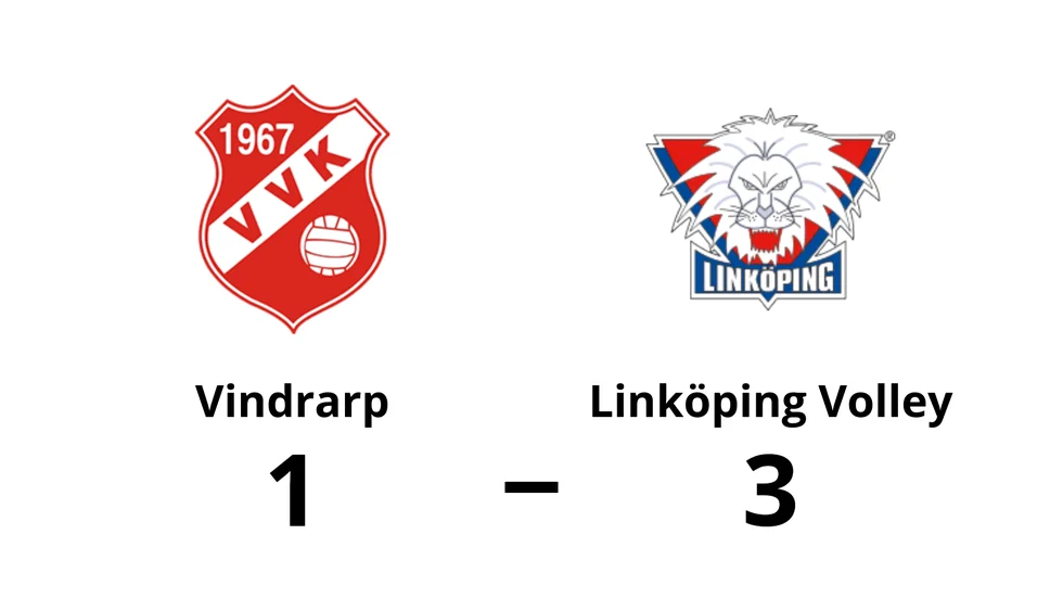 Vindrarp VK förlorade mot Linköping Volley