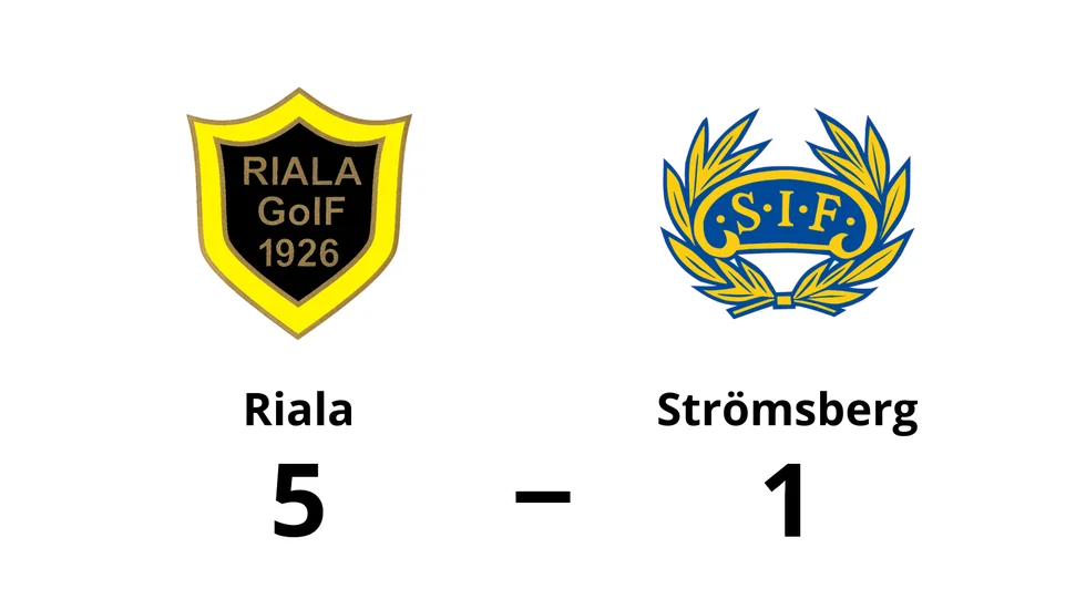 Riala GoIF vann mot Strömsbergs IF