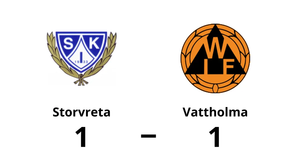 Storvreta IK spelade lika mot Vattholma IF