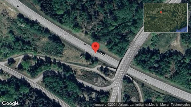 Stopp på E20 på grund av en singelolycka