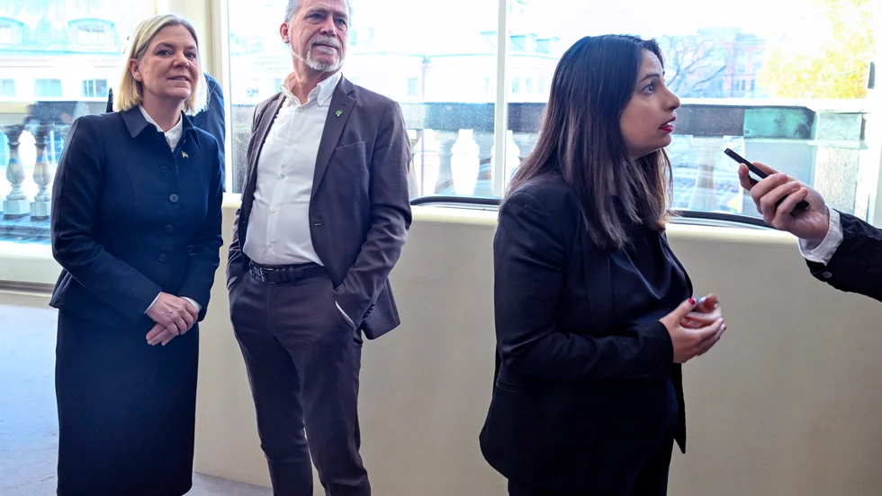 Socialdemokraternas partiledare Magdalena Andersson och Miljöpartiets språkrör Daniel Helldén har alla tänkbara anledningar att ge Nooshi Dadgostar allt stöd i hennes kamp mot antisemitismen i sitt parti.
