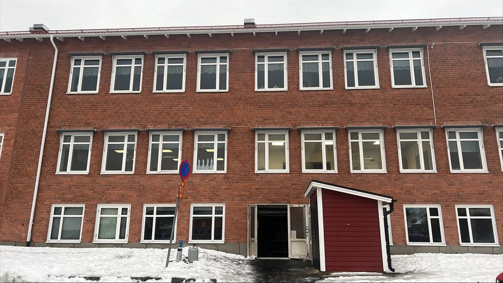 En brand utbröt på Kågeskolan under natten mot lördagen.