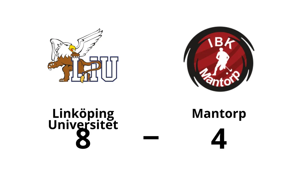 Linköping Universitet vann mot IBK Mantorp
