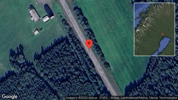 Singelolycka med personbil på väg 691