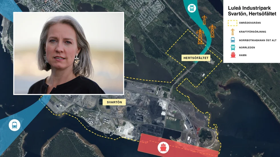Luleå kommun gör en omstrukturering för att effektivisera arbetet med industrialingen på Hertsöfältet och Svartön.
