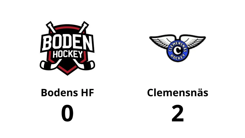 Bodens HF förlorade mot Clemensnäs HC