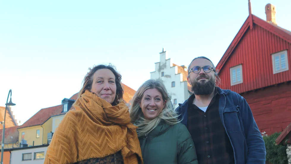 Jenny Lennhammar, Josefine Eriksson och Christopher-Robin Maurin är tre av personerna i projektgruppen inför sommarens stadsfest. Alla i gruppen jobbar dock inte heltid med just detta.
