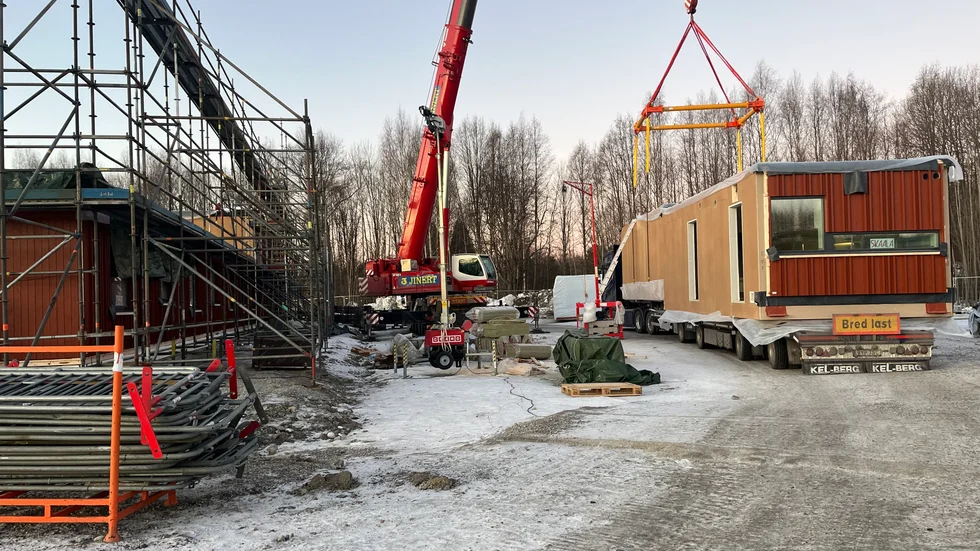 Byggnationer är på gång på gamla sågens tomt i Myckle. 