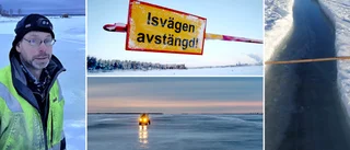 Spricka stänger isvägen till Hindersön: "Kan växa snabbt"