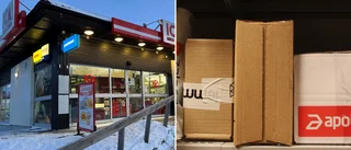 Tillfälliga lösningen: Paketen levereras – 13 kilometer bort