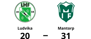 Ludvika en lätt match för Mantorp