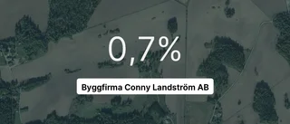 Stort fall för Byggfirma Conny Landström AB – intäkterna ner 37,9 procent