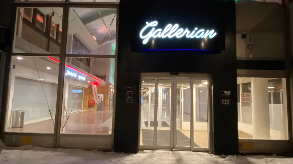 Gallerian stängdes helt under tidig nyårsdagskväll.