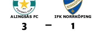 Tuff match slutade med förlust för IFK Norrköping mot Alingsås FC