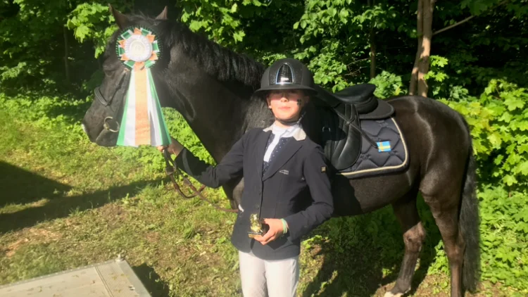 Melody Ohlinger och Sooty tog brons med laget i Baltic Cup.