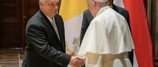 Orbánvänner kränkta över kort påvebesök