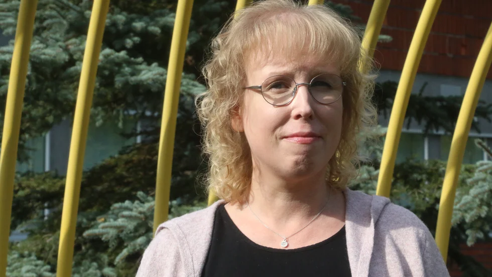 Linda Andersson, rektor för Pitholmsskolan 4-6, tycker att upplägget med 20 minuter för att "bara äta" fungerar bra och skapar en lugnare stämning bland eleverna i samband med lunchen. (Arkivbild)