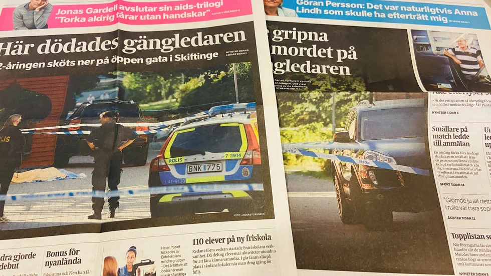 I augusti 2013 sköts en 32-årig gängledare ihjäl i Skiftinge. I dag finns bara två av de fyra som figurerade i utredningen då kvar i livet. Den nu häktade 27-åringen är en av dem. De andra två har skjutits till döds. Inget av morden har klarats upp.