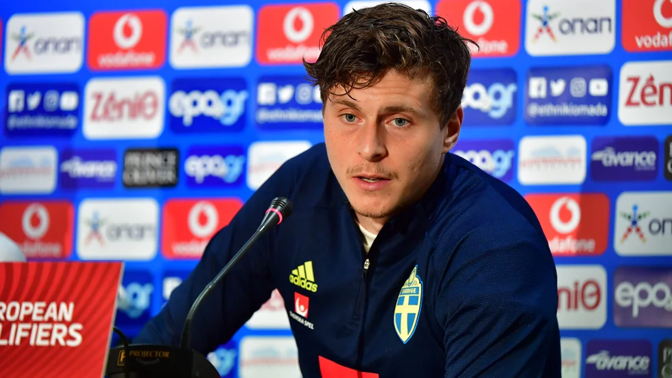 Victor Nilsson Lindelöf ser ut att missa VM-kvalmatchen mot Kosovo. Arkivbild.