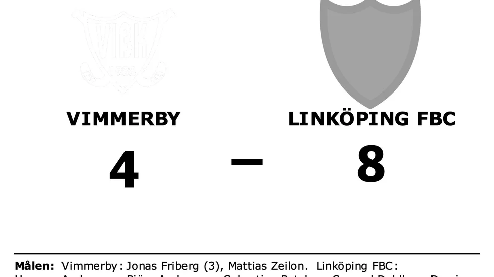 Vimmerby IBK förlorade mot Linköping FBC