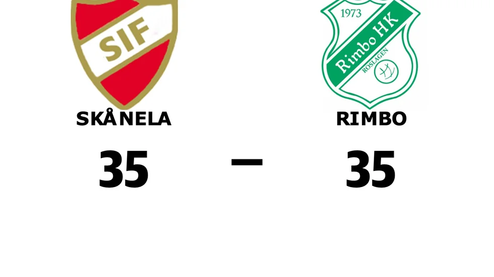Skånela IF spelade lika mot Rimbo HK Roslagen