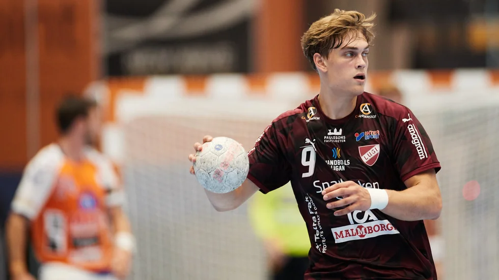 Karl Wallinius spelade i Lugi i Handbollsligan. Arkivbild.