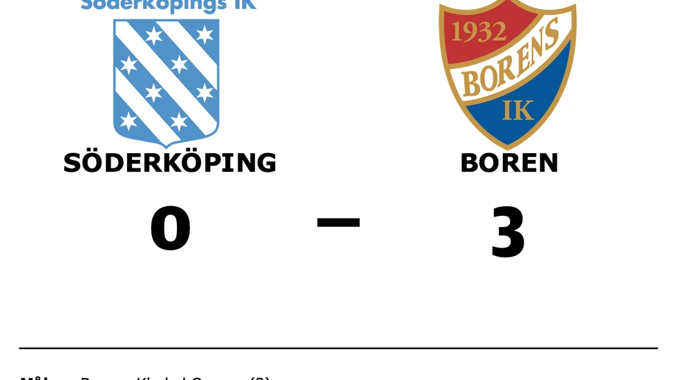 Söderköping förlorade mot Boren