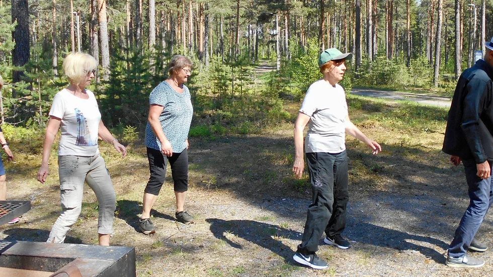 Dansglädje på Mattisberget.