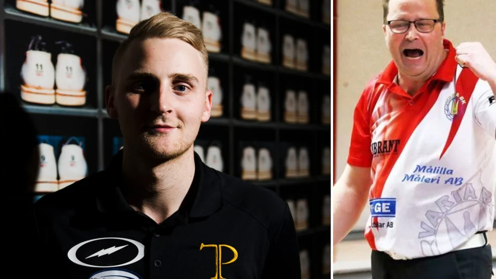 Patrik Svensson, till höger, är imponerad av sonen Jespers fantastiska start i VM i Dubai. 