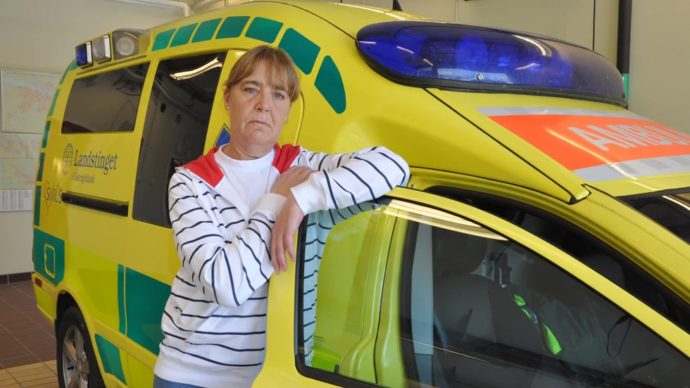 Britt-Marie Hamnevik Söderberg arbetade på ambulans under sitt långa yrkesliv.