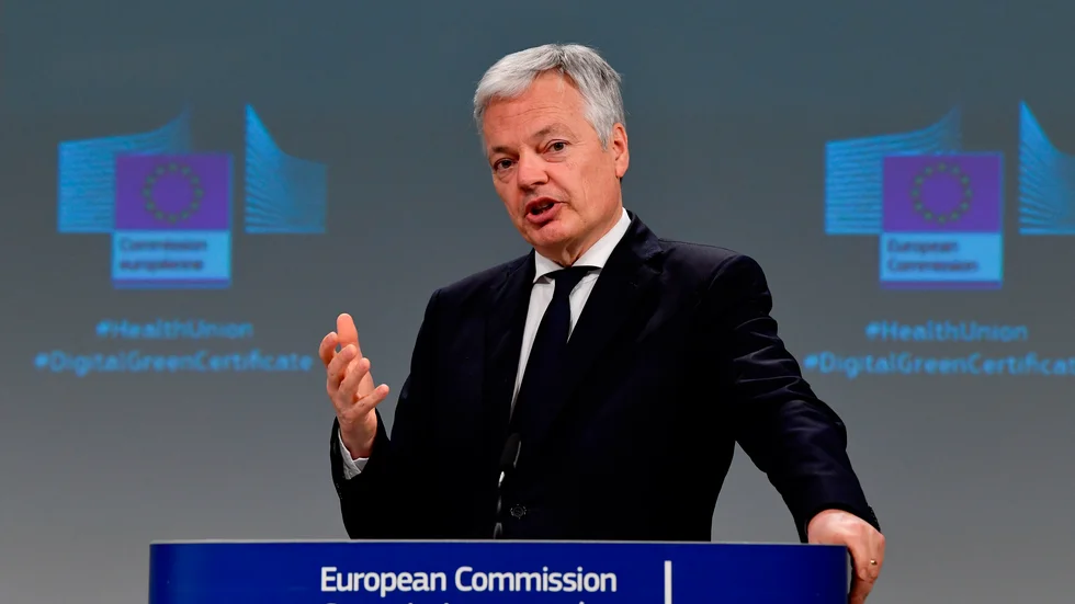EU:s justitiekommissionär Didier Reynders. Arkivbild.