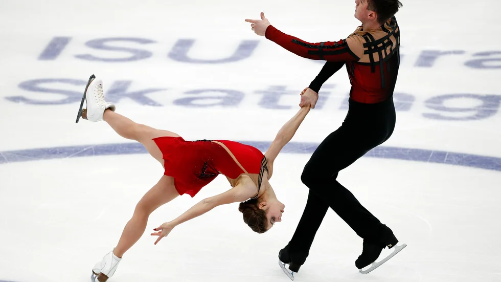 Anastasia Misjina och Aleksandr Galliamov vann VM i paråkning i Globen.