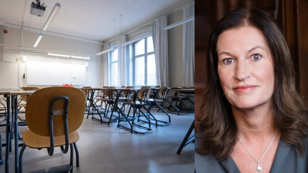Snart blir det åter tomt i klassrummen. Under kommande tre veckor ska alla elever på högstadiet och gymnasiet studera hemma. Kommundirektör Sari Eriksson menar att alla måste hjälpas åt för att stoppa smittspridningen. 