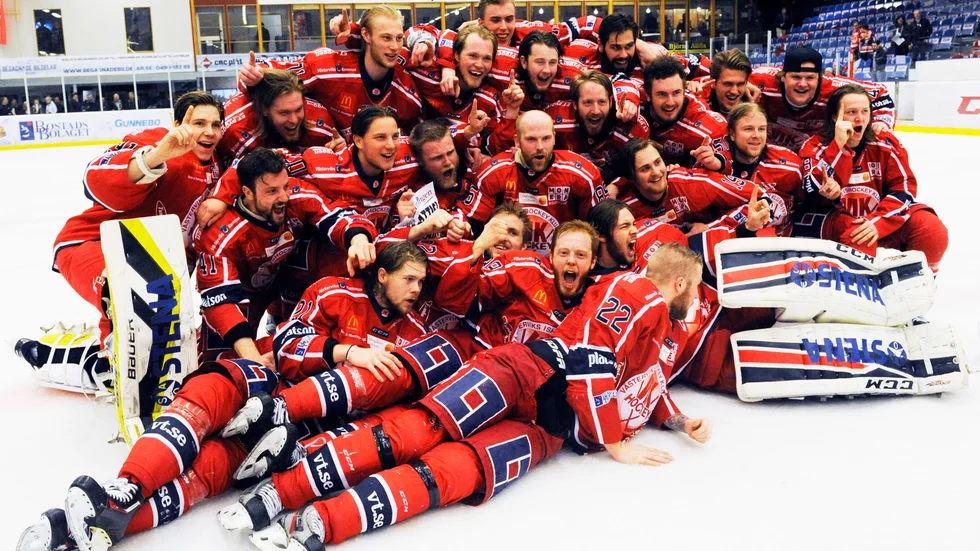 VIK-laget som tog steget upp till Hockeyallsvenskan.