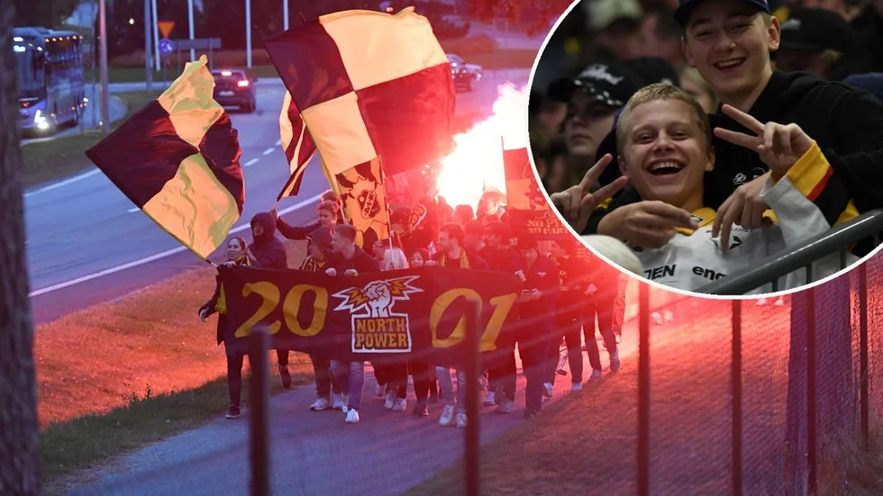 Se vimmelbilder från torsdagens match.