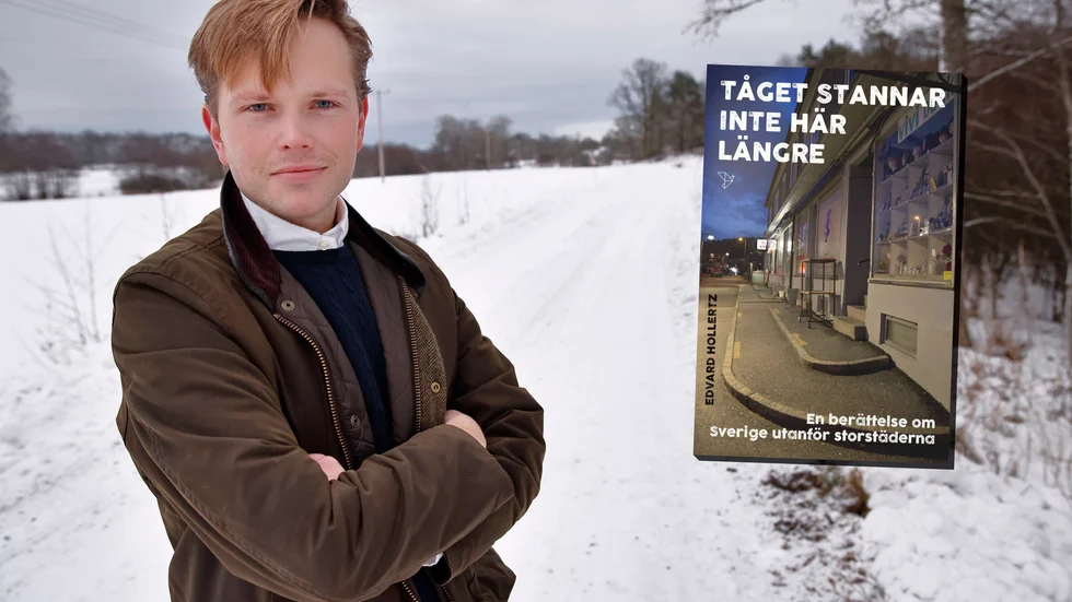 Edvard Hollertz är ledarskribent på ATL och författare av nykomna boken Tåget stannar inte här längre.