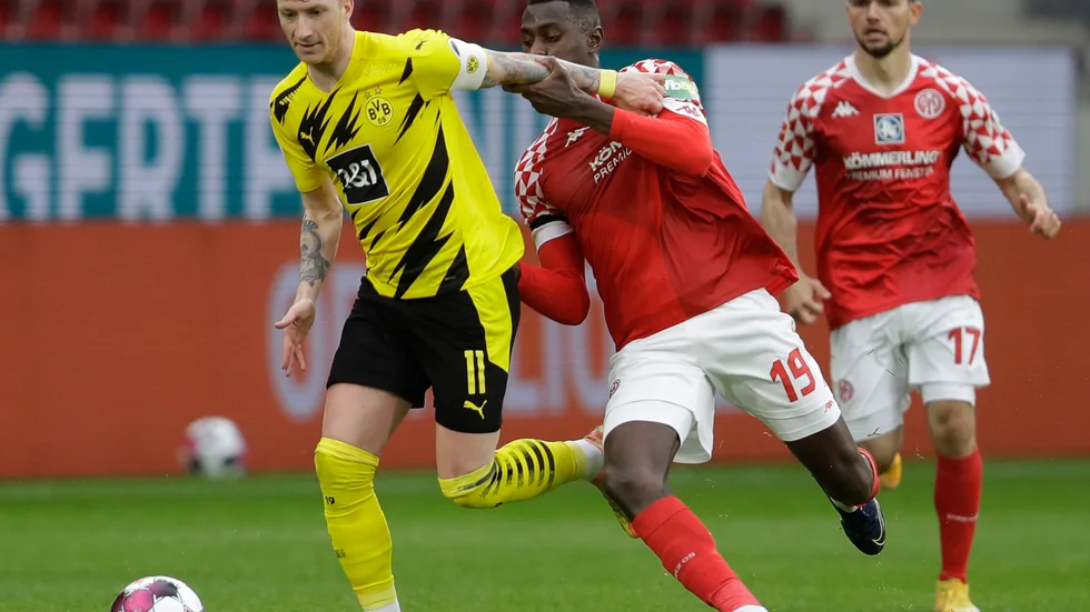 Marco Reus, till vänster, tackar nej till EM. Arkivbild.