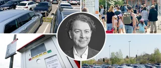 Full parkering och trasig betalautomat – fick böter: "Hur fan kan de göra så här?"