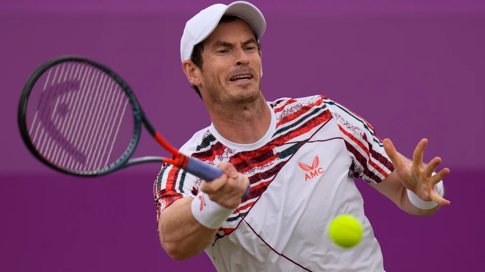 Andy Murray i Queens-turneringen förra veckan.