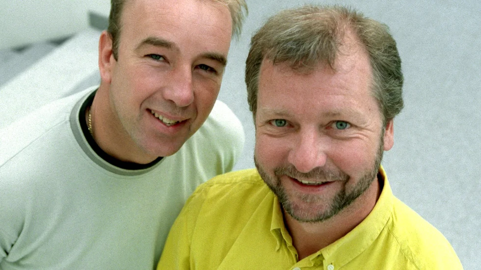Humorduon Stefan och Krister under sina glansdagar.